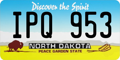 ND license plate IPQ953