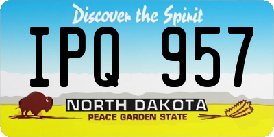 ND license plate IPQ957