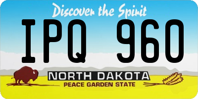ND license plate IPQ960