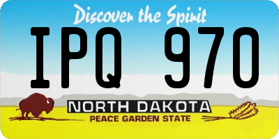 ND license plate IPQ970