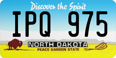ND license plate IPQ975
