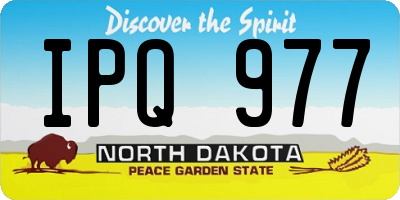 ND license plate IPQ977