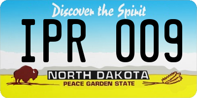 ND license plate IPR009