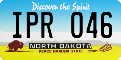 ND license plate IPR046