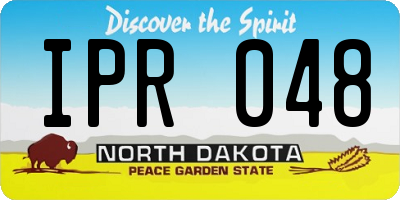 ND license plate IPR048