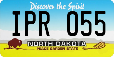ND license plate IPR055