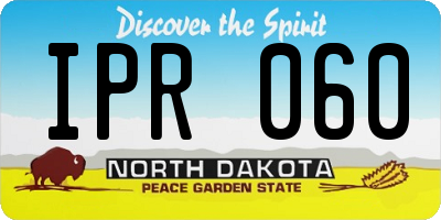 ND license plate IPR060