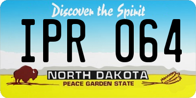 ND license plate IPR064