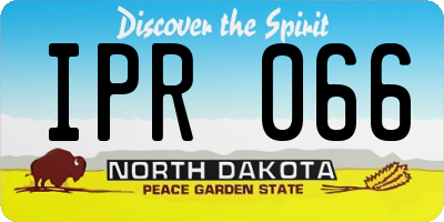 ND license plate IPR066