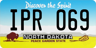 ND license plate IPR069