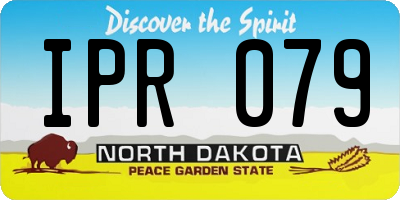 ND license plate IPR079