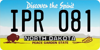 ND license plate IPR081