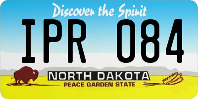 ND license plate IPR084