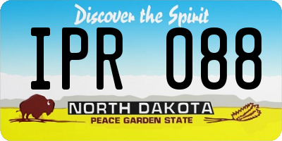 ND license plate IPR088