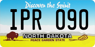 ND license plate IPR090