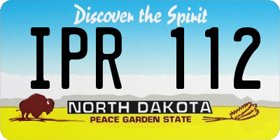 ND license plate IPR112