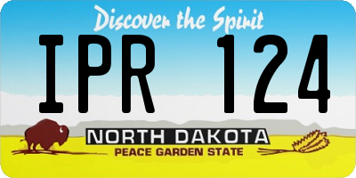 ND license plate IPR124