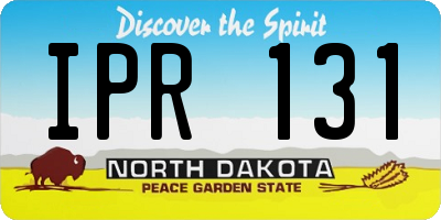 ND license plate IPR131