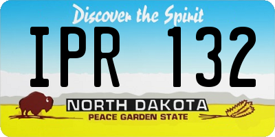 ND license plate IPR132