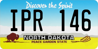 ND license plate IPR146