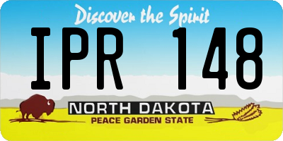 ND license plate IPR148