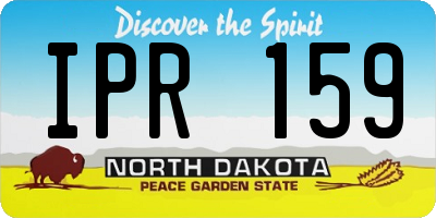ND license plate IPR159