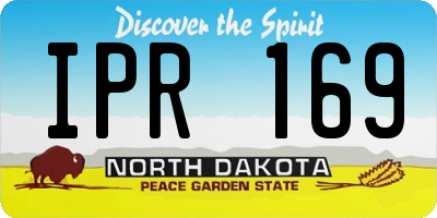 ND license plate IPR169