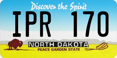 ND license plate IPR170