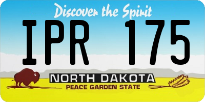 ND license plate IPR175