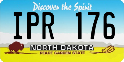 ND license plate IPR176
