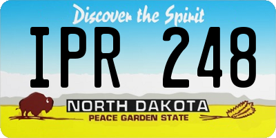 ND license plate IPR248
