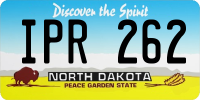 ND license plate IPR262