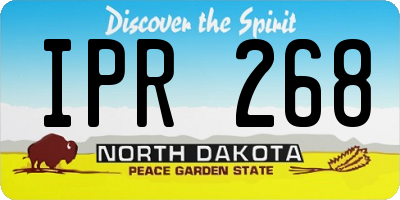ND license plate IPR268