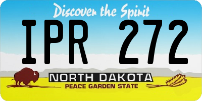 ND license plate IPR272