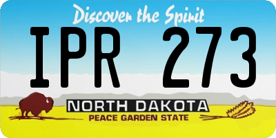 ND license plate IPR273