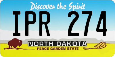 ND license plate IPR274