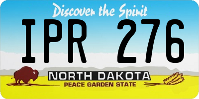 ND license plate IPR276