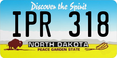ND license plate IPR318