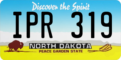 ND license plate IPR319