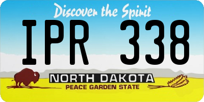 ND license plate IPR338