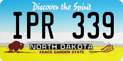 ND license plate IPR339