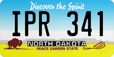 ND license plate IPR341