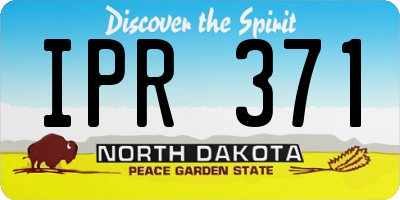 ND license plate IPR371
