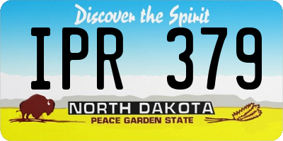 ND license plate IPR379