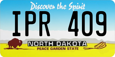 ND license plate IPR409