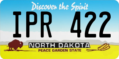 ND license plate IPR422