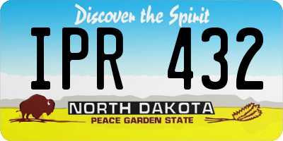 ND license plate IPR432