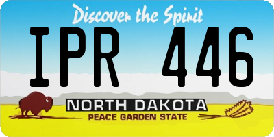 ND license plate IPR446