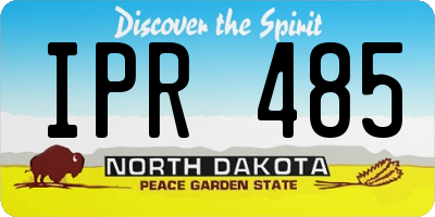 ND license plate IPR485