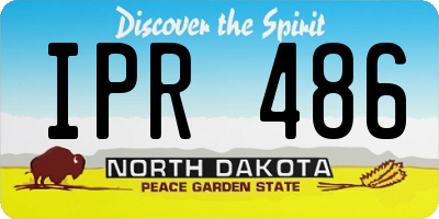 ND license plate IPR486